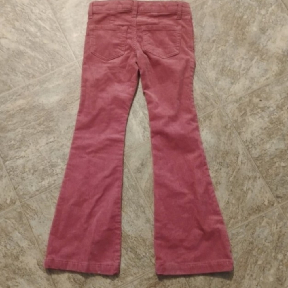 Kids Pink Corduroy Flare Pants